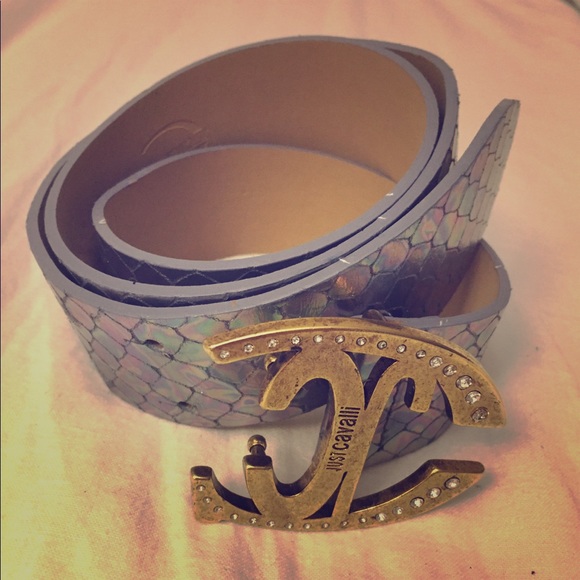 Just Cavalli Accessories - Ridiculously Cool Cavalli Iridescent Scales Belt!